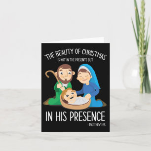 The Beauty Of Christmas Nativity Family Season  Card