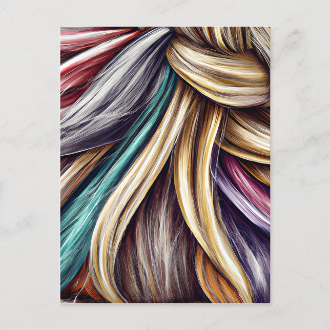 The beauty of different hairstyles in women is a r postcard (Front)