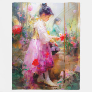 The Beauty of Flowers Fleece Blanket