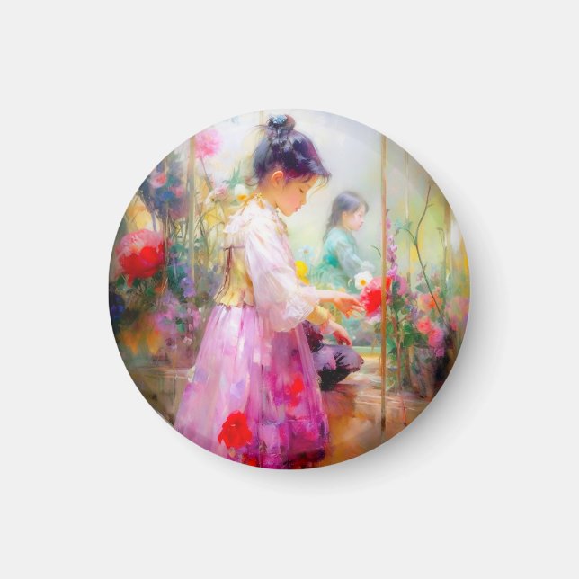 The Beauty of Flowers  Magnet (Front)