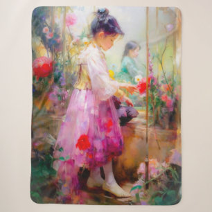 The Beauty of Flowers Sherpa Blanket