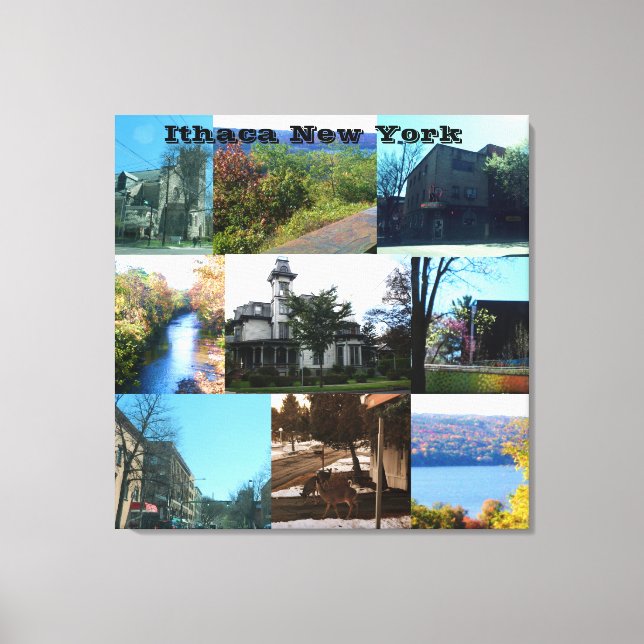 THE BEAUTY OF ITHACA, NEW YORK   CANVAS PRINT (Front)