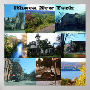 THE BEAUTY OF ITHACA, NEW YORK  POSTER