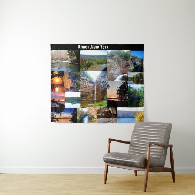 THE BEAUTY OF ITHACA, NEW YORK   TAPESTRY (In Situ (Horizontal))