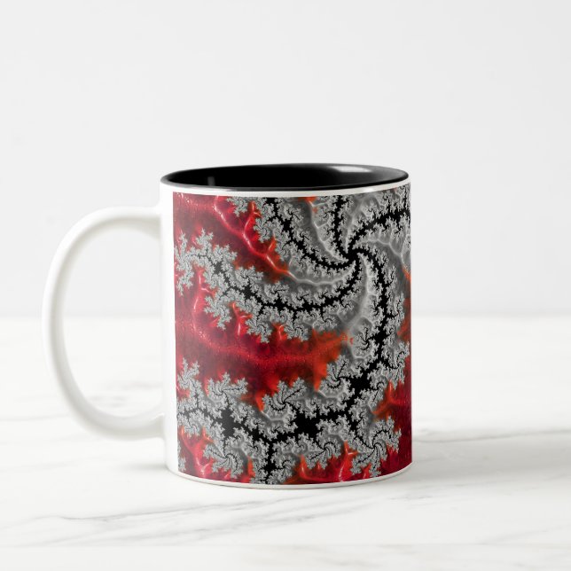 The Beauty of Mandelbrots Two Tone Mug (Left)