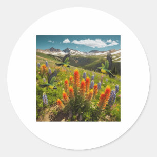 The Beauty Of Nature  Classic Round Sticker