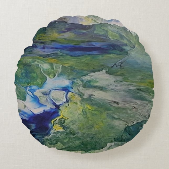 The beauty of nature round cushion (Front)