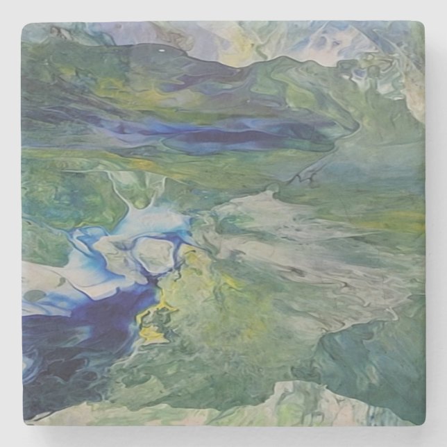 The beauty of nature stone coaster (Front)