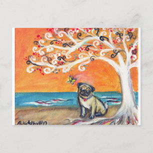 the beauty of orange postcard