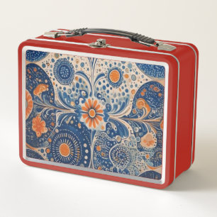 The beauty of retro style  metal lunch box