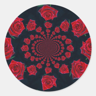 The Beauty of Roses: Floral Fantasy  Classic Round Sticker