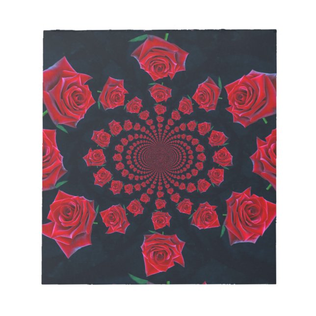The Beauty of Roses: Floral Fantasy  Notepad (Front)