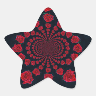 The Beauty of Roses: Floral Fantasy  Star Sticker