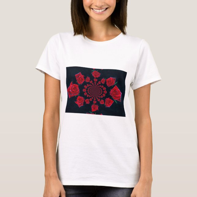The Beauty of Roses: Floral Fantasy  T-Shirt (Front)