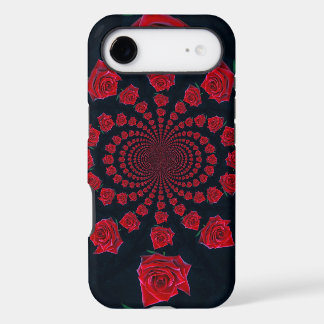 The Beauty of Roses | Red & Black Kaleidoscope Flo