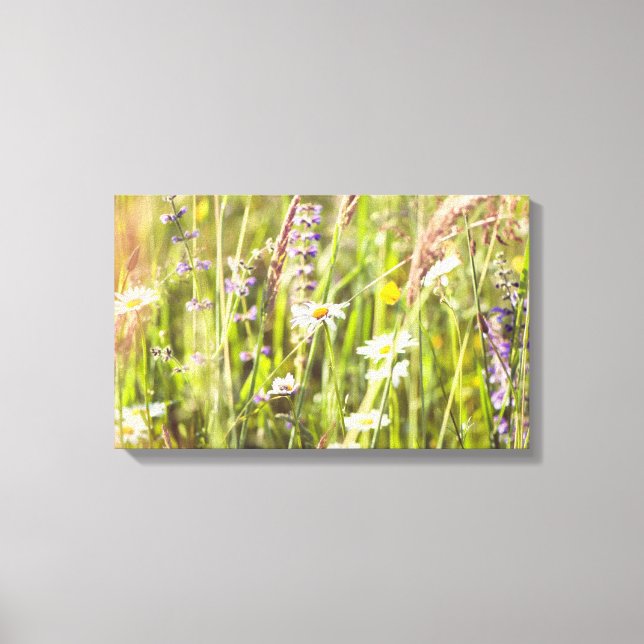 The beauty of the countryside wild flowers canvas print (Front)