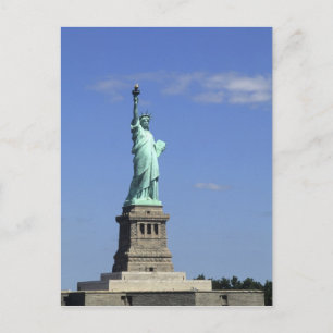 The beauty of the famous Statue of Liberty on Postcard