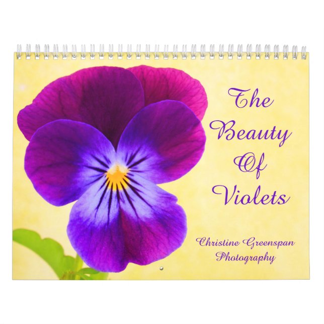 The Beauty Of Violets Calendar (Cover)
