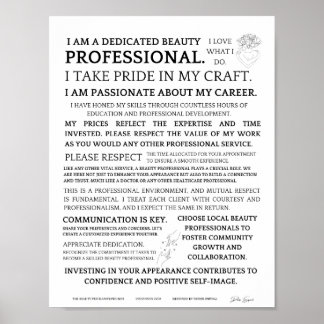 The Beauty Pro Manifesto Poster