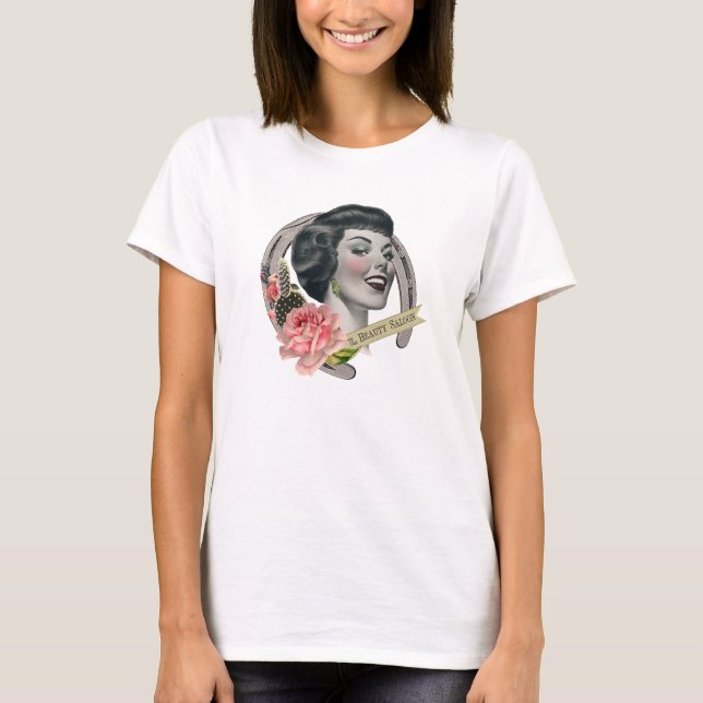 The Beauty Saloon Women's T Shirt White (Front)