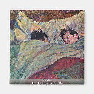 The Bed, By Toulouse-Lautrec Henri Magnet