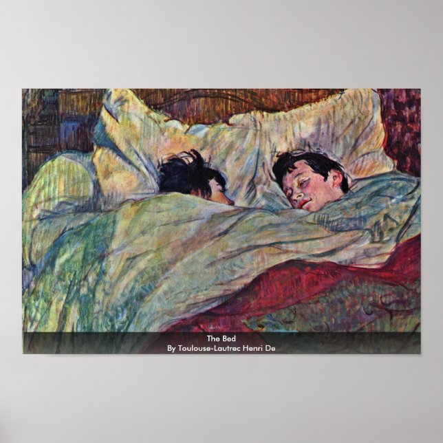The Bed,  By Toulouse-Lautrec Henri Poster (Front)