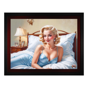 The Bed Is Just Fine AI Concept Art by Xzendor7 Photo Print