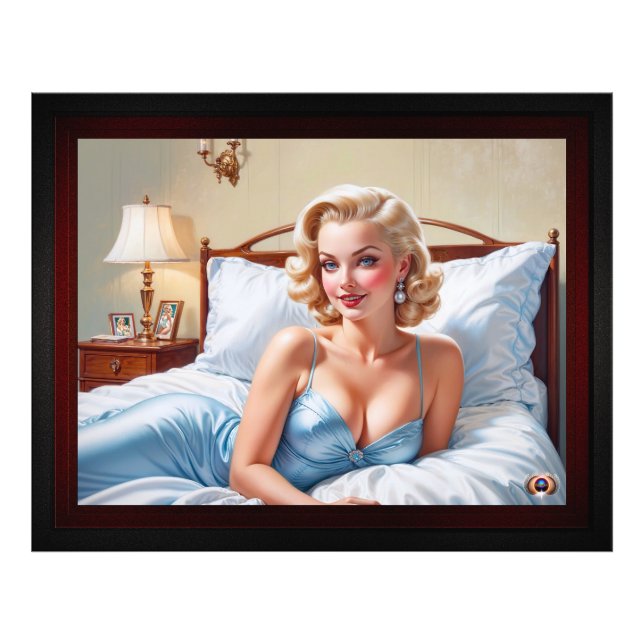 The Bed Is Just Fine AI Concept Art by Xzendor7 Photo Print (Front)