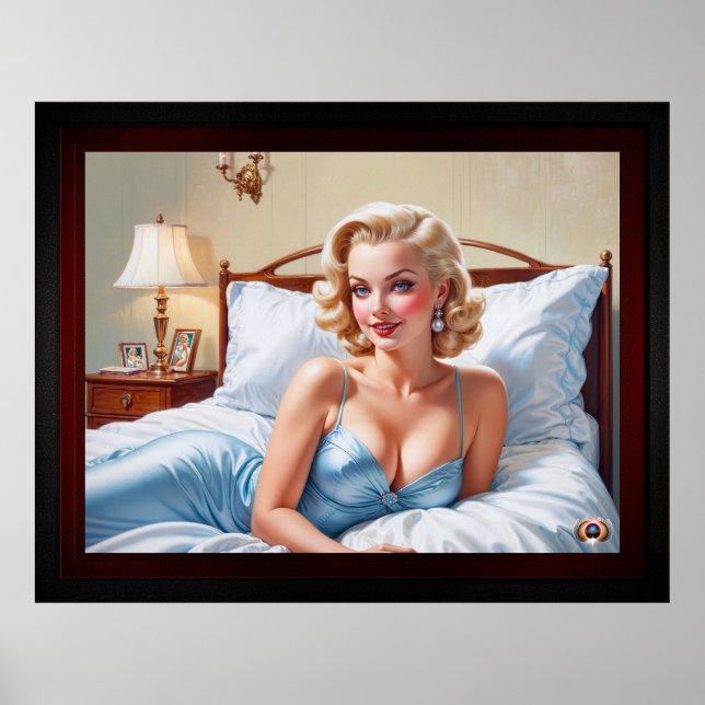 The Bed Is Just Fine AI Concept Art by Xzendor7 Poster (Front)