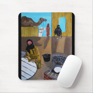 The Bedouin Women Painting by Alfred Fox Mouse Mat