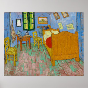 The Bedroom (1889) by Vincent Van Gogh Poster
