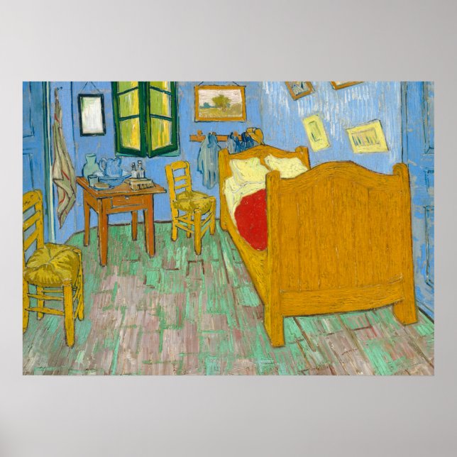 The Bedroom, 1889 by Vincent van Gogh Poster (Front)