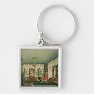 The Bedroom of Elizabeth of Bavaria Key Ring