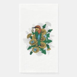 The bee eater with the golden pendant napkin