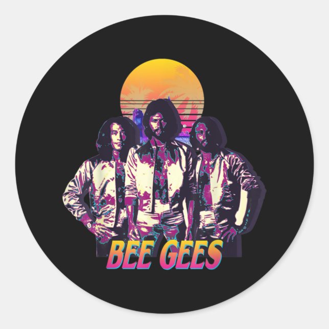 The Bee Gees Live For Men And Women Classic Round Sticker (Front)