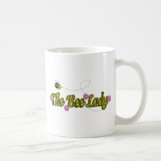 the bee lady with flowers coffee mug