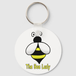 The Bee Lady yellow Key Ring
