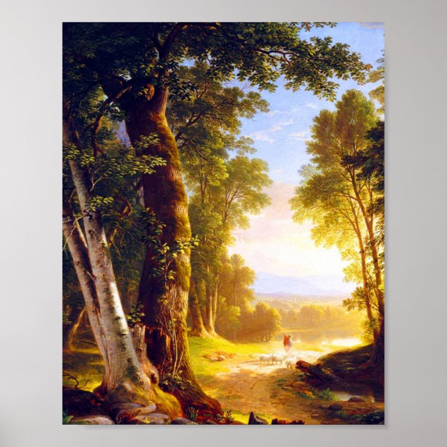The Beech Trees by Asher Brown Durand  Poster (Front)