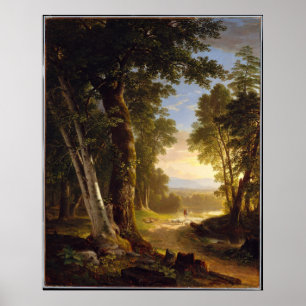 The Beeches - Asher Brown Durand - 1845 -  Poster