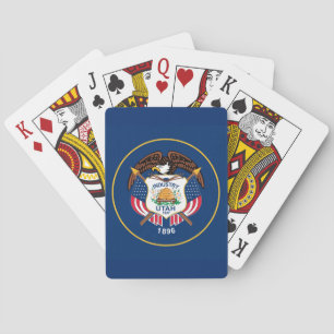 The Beehive State Industry Flag of Utah Playing Cards