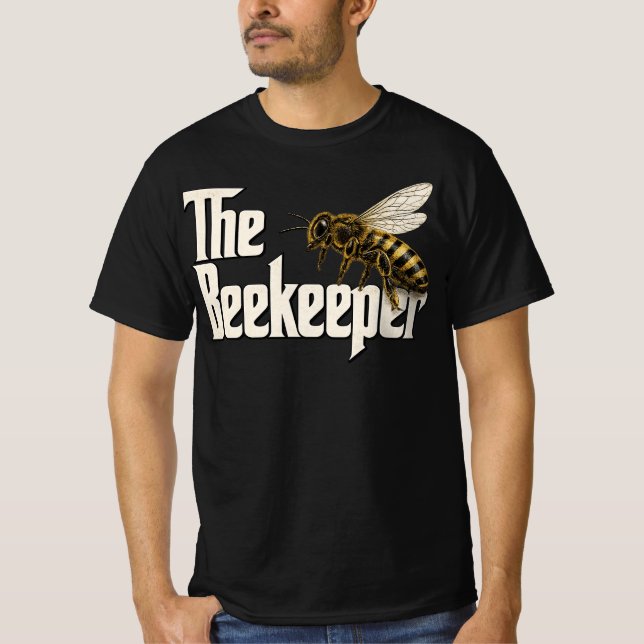 The Beekeeper | Bee Keeper Keeping Apiary Cool Fun T-Shirt (Front)