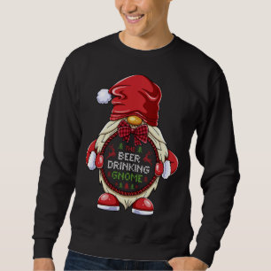 The Beer Drinking Gnome Matching Family Christmas Sweatshirt
