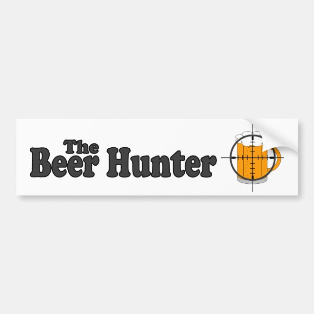 The Beer Hunter Bumper Sticker (Front)