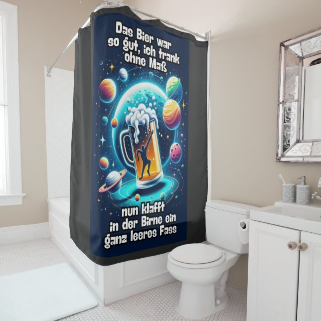 The Beer Shower Curtain (In Situ)