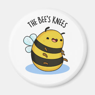 The Bees Knees Funny Bumble Bee Pun  Magnet