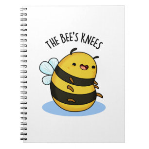 The Bees Knees Funny Bumble Bee Pun Notebook