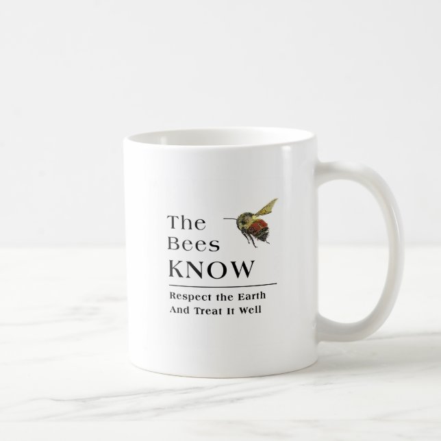 The Bees Know Coffee Mug (Right)