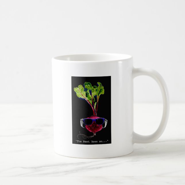 The beet goes on-dark coffee mug (Right)