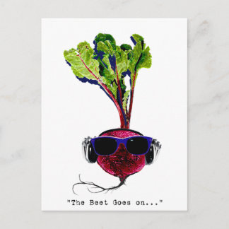 The beet goes on-light postcard
