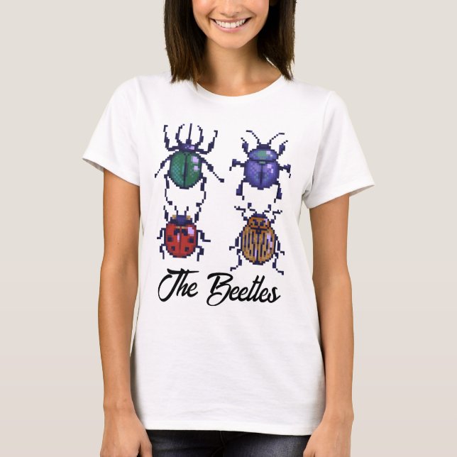 The Beetles, Pixel Arts T-Shirt (Front)